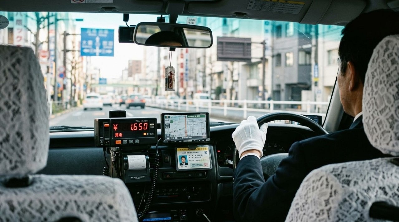 Taxi meter in a foreign city, illustrating common transport overcharging scams